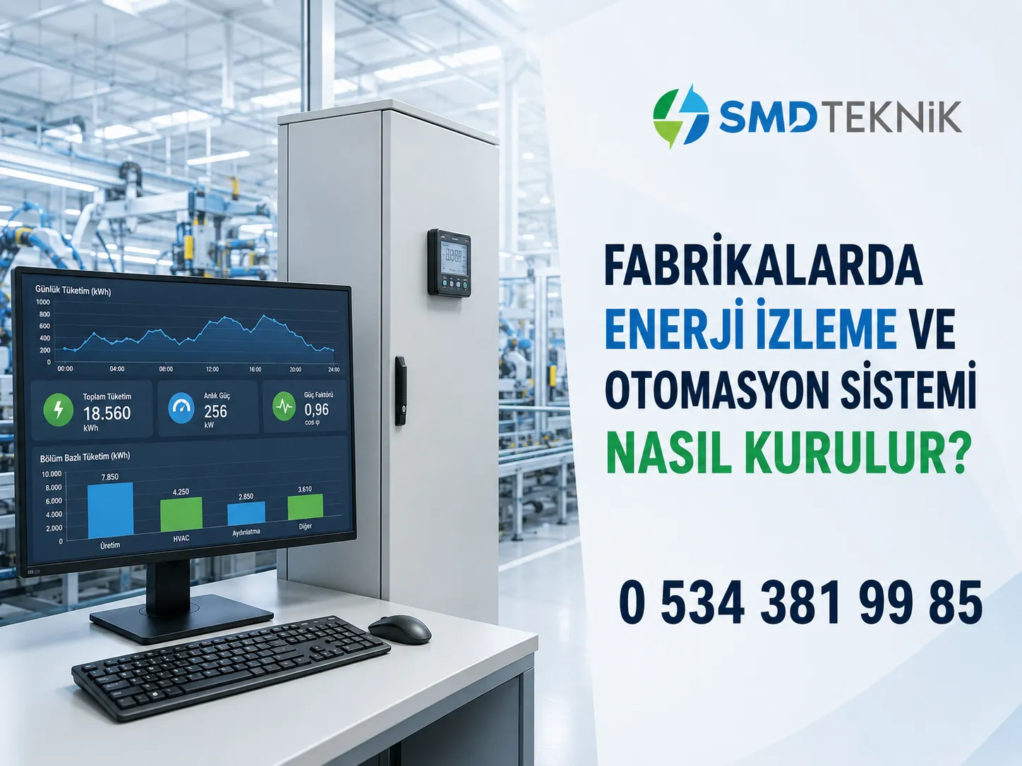 Fabrikalarda Enerji İzleme ve Otomasyon Sistemi Nasıl Kurulur?