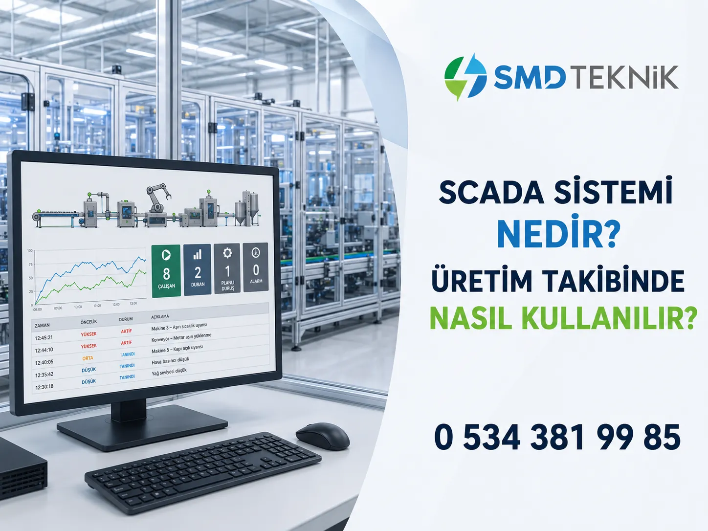 SCADA Sistemi Nedir? Üretim Takibinde Nasıl Kullanılır?