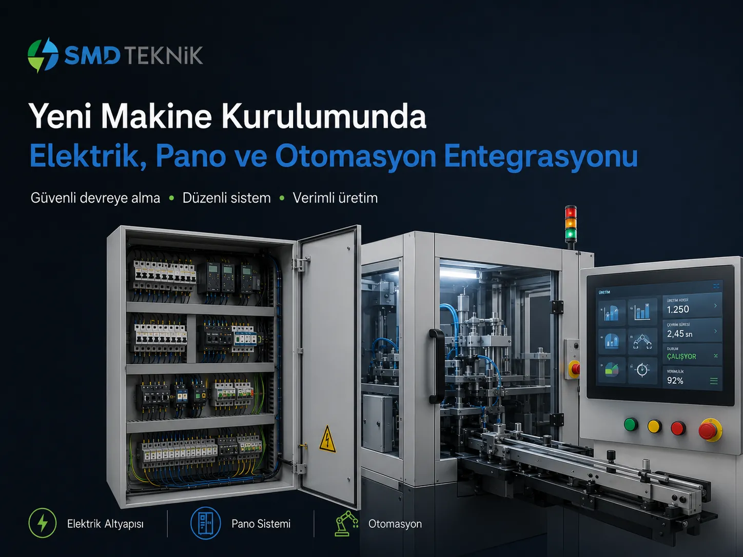 Yeni Makine Kurulumunda Elektrik, Pano ve Otomasyon Entegrasyonu