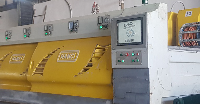 Mermer Sektörüne Yönelik Silim Makinası Yazılım ve Otomasyon Projesi Başarıyla Devreye Alındı