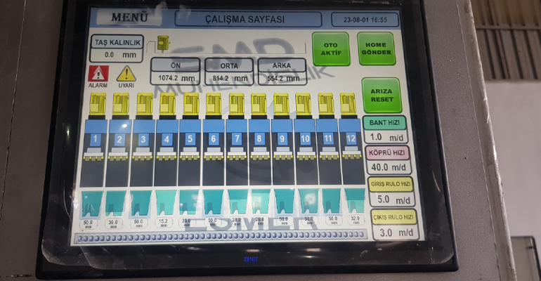 Mermer Sektörüne Yönelik Silim Makinası Yazılım ve Otomasyon Projesi Başarıyla Devreye Alındı