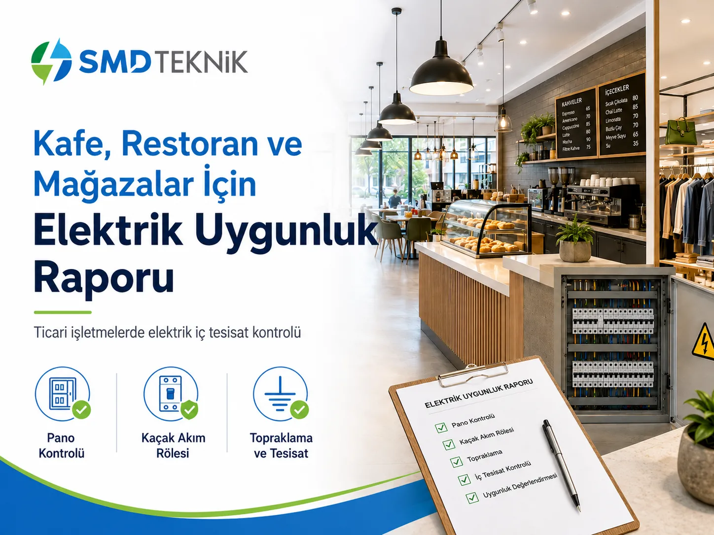 Kafe, Restoran ve Mağazalar İçin Elektrik Uygunluk Raporu